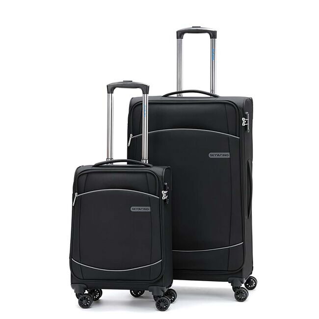 Large Lightweight Softcase Luggage- Midnight Black