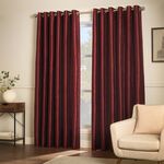 ELEGANZA FAUX SILK RED 66x54 Curtain