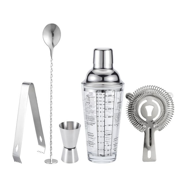 Cashel Living Cocktail Glass Shaker Set - 5 Piece