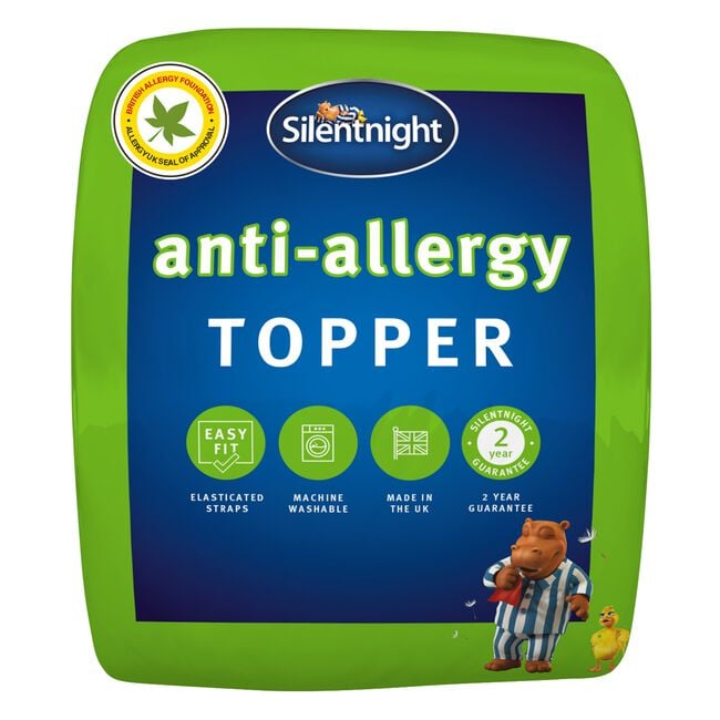 SILENT NIGHT ANTI ALLERGY Mattress Topper SB