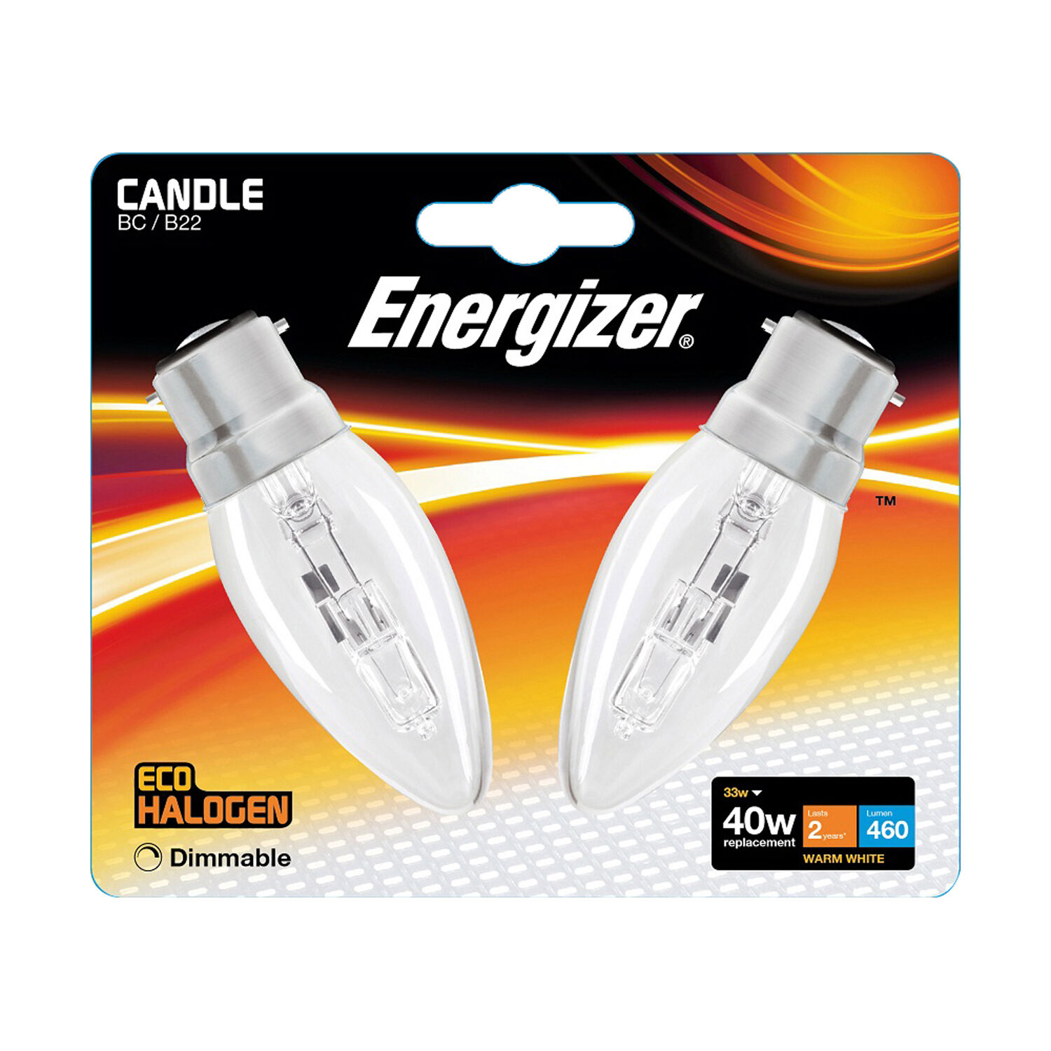 Eco Clear BC Halogen Candle Bulbs 33W Home Store + More