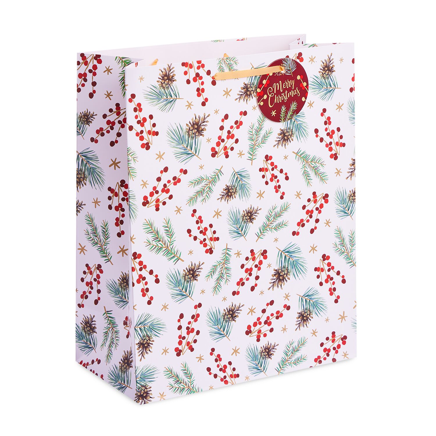 Christmas Mulberry Foil Gift Bags Pack of 3