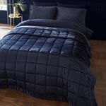 CATHERINE LANSFIELD KINGSLEY MATT VELVET NAVY 200x220 Bedspread