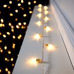 80 WARM WHITE Pine Cone String Lights