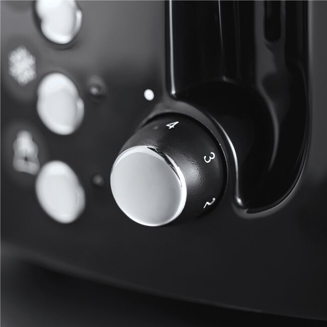 Russell Hobbs Textures Black 2 Slice Toaster