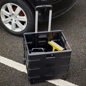 Folding Storage Trolley with Lid