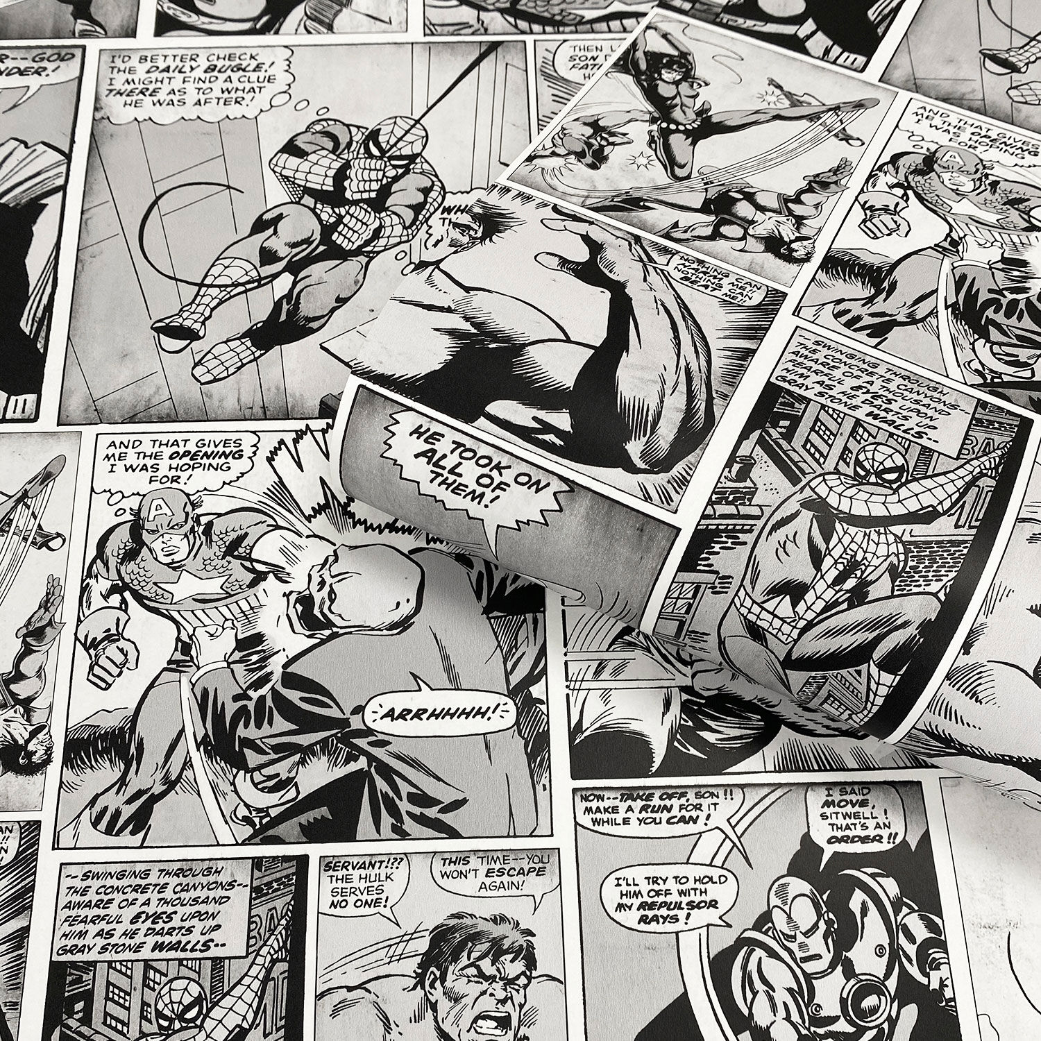 Muriva Marvel Comic Strip Wallpaper - Home Store + More