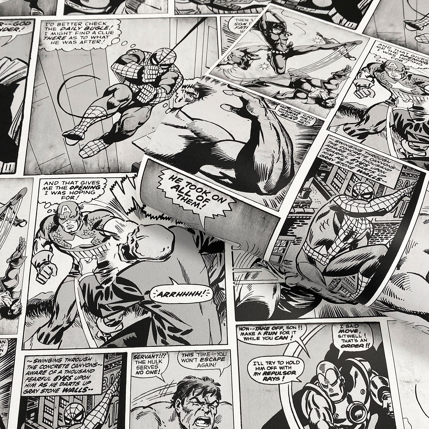 Muriva Marvel Comic Strip Wallpaper - Home Store + More Muriva Marvel Comic Strip Wallpaper - Home Store + More