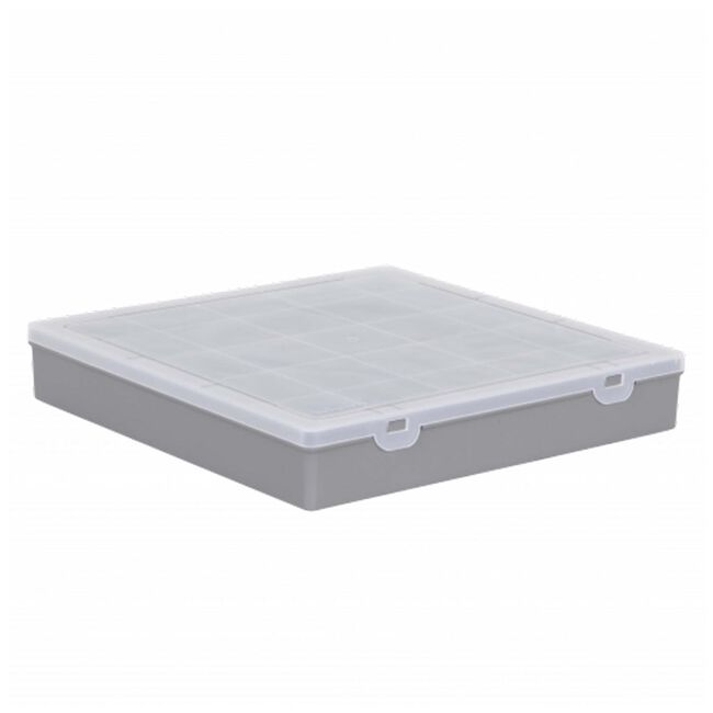 Wham Organiser Box with 25 Divisions Soft Grey