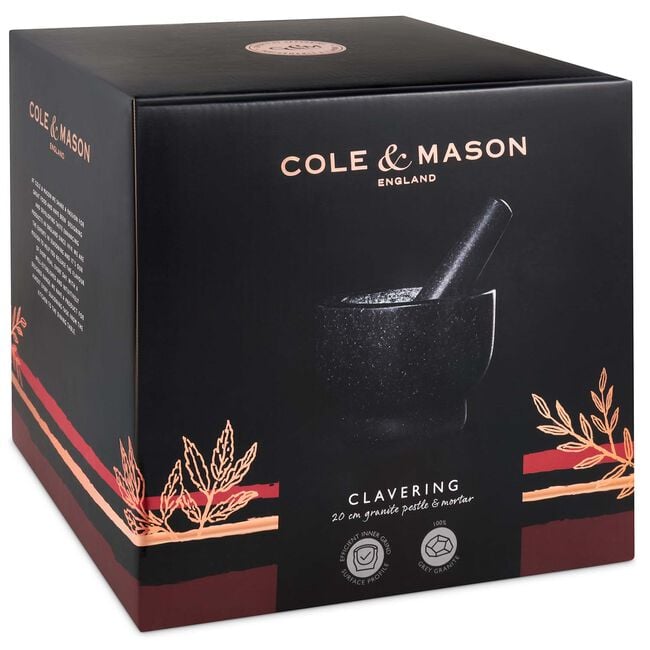 Cole & Mason Clavering Granite Pestle & Mortar