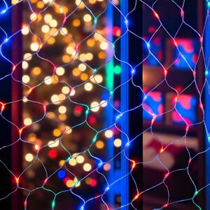 180 Multi Colour LED Chaser Net Lights