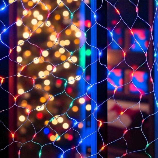 180 Multi Colour LED Chaser Net Lights