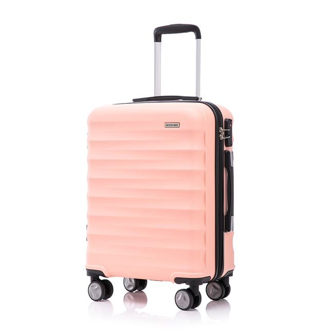 CABIN SIZE LIGHTWEIGHT HARDSHELL LUGGAGE - PEACH