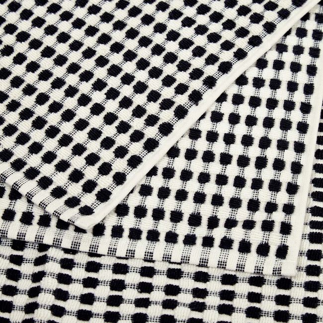 500GSM TURKISH YARN DYED WEAVE BLACK Hand Towel