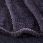 NICOLE DAY FLEECE Charcoal 150x180cm Throw            
