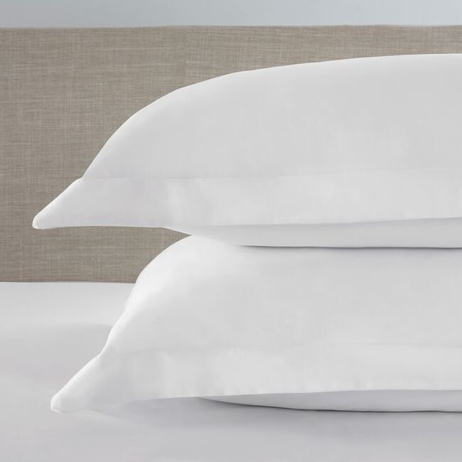 400TC Cotton Oxford Pillowcase Pair White