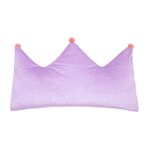 CROWN SHAPED POM POM PURPLE Cushion