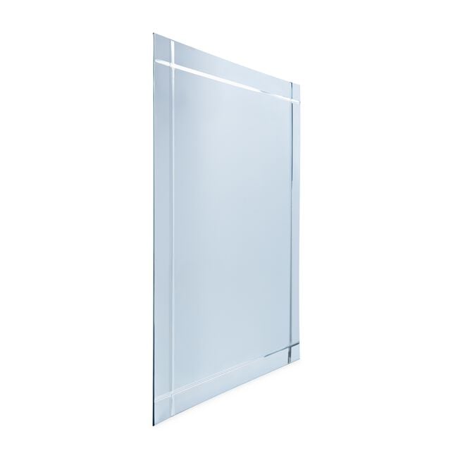 Rectangular Edges V-Cut Mirror 65cm x 45cm