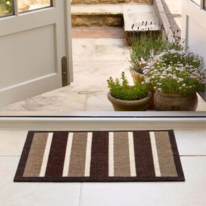My Mat Chocolate Stripe Door Mat 50cm x 75cm