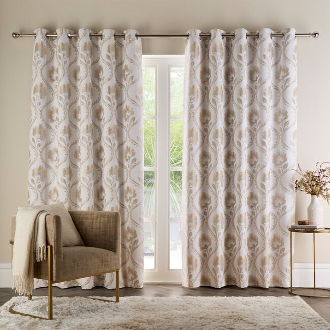 Camille Cream 66x54 Curtain