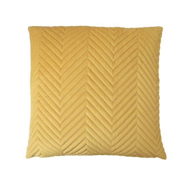 Triangle Stitch Cushion 45x45cm - Tawny Olive