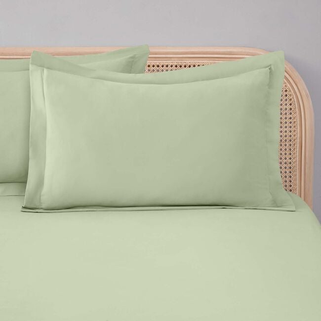 OXFORD PILLOWCASE PAIR Brushed Cotton Twill Forest