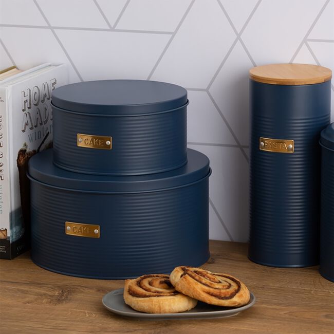 Typhoon Otto Set Of 2 Cake Tins - Navy