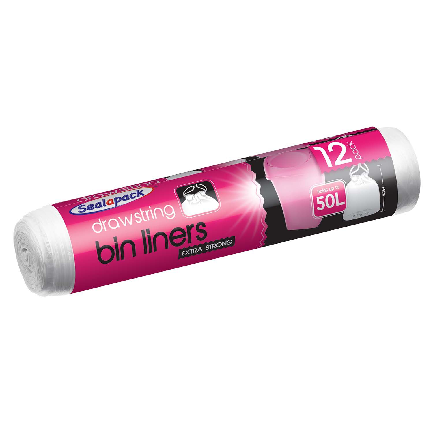 50l drawstring bin liners