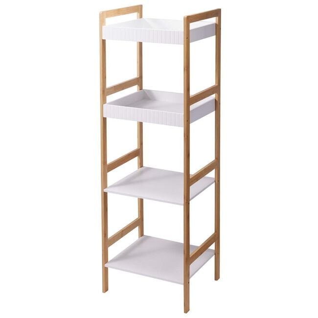 Four Layer Bathroom Rack - White