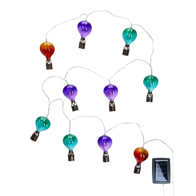 10 Hot Air Balloon Solar String Lights