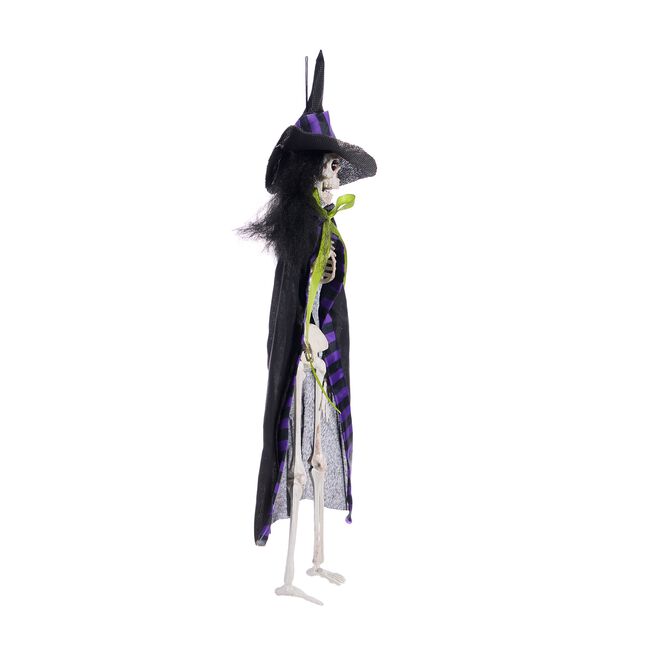 40cm Skeleton Witch with Cape