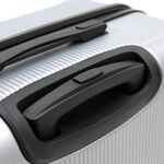 Cabin Bag Lightweight Luggage - Metallic Silver