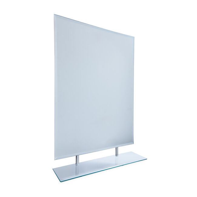 Rectangular Bevelled Shelf Mirror 60 x 45cm