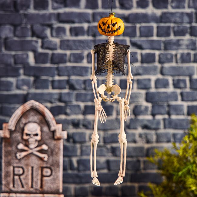 40cm Skeleton Pumpkin