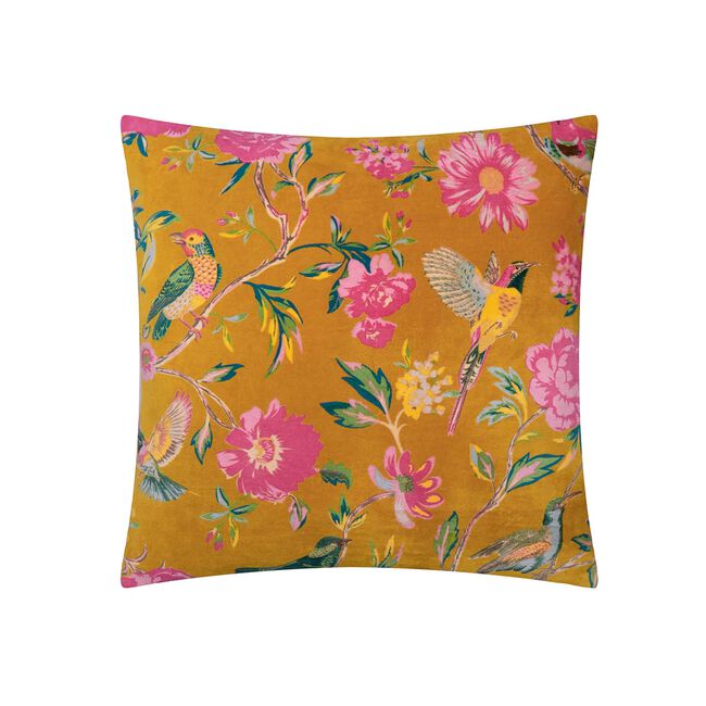 WYLDER AVIARY GOLD 50X50 Cushion