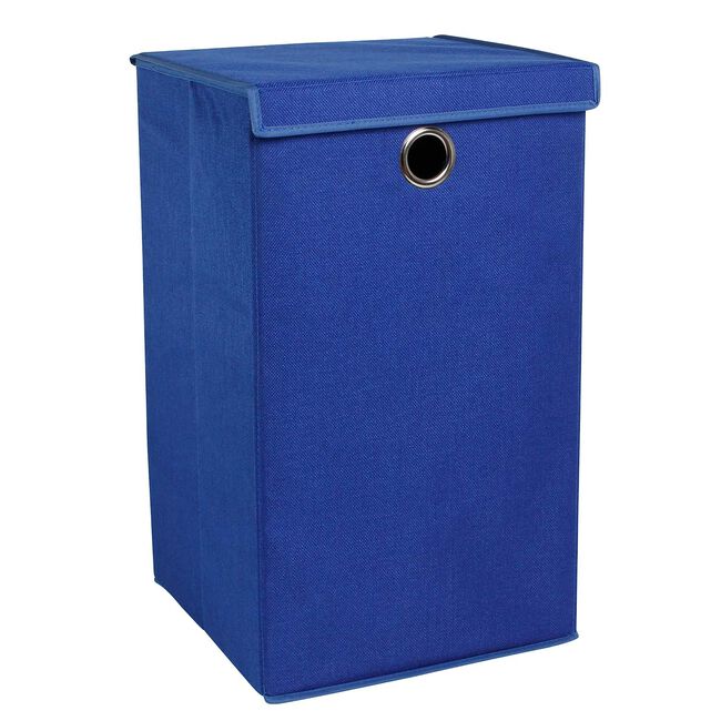 TWEED ROYAL BLUE FOLDABLE Laundry Hamper 