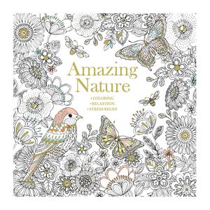 Amazing Nature Adult Colouring Book