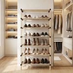 Shoe Rack 7 Layer Pine Wood 