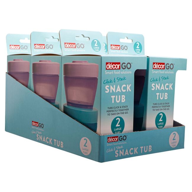 Decor Go 300ml Snack Tub 2 Pack