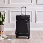Large Lightweight Softcase Luggage- Midnight Black
