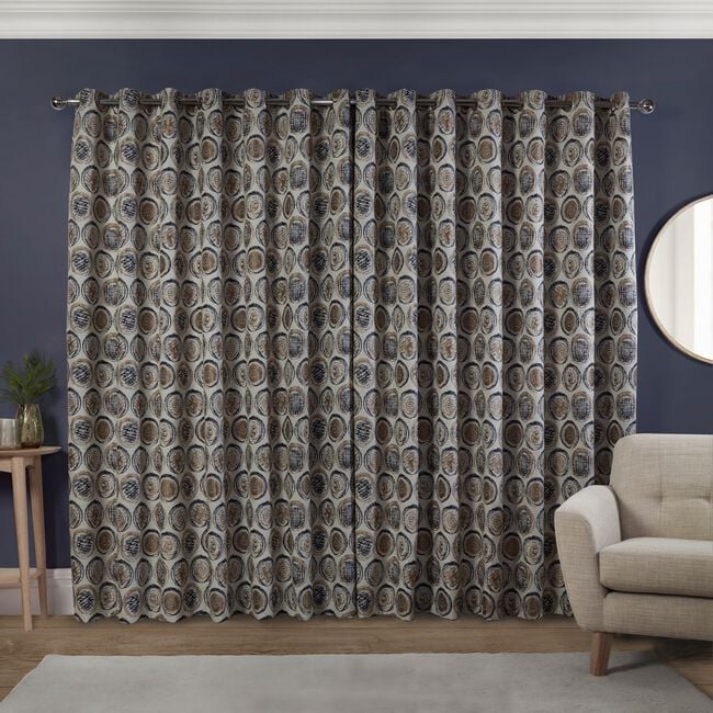BLACKOUT & THERMAL ROTATE NAVY 66x54 Curtain