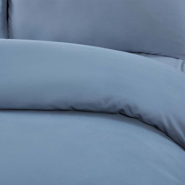 KING SIZE DUVET COVER Brushed Cotton Twill Denim