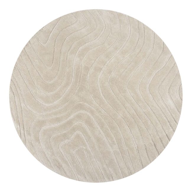 Mesmerise Natural Wool Round Rug