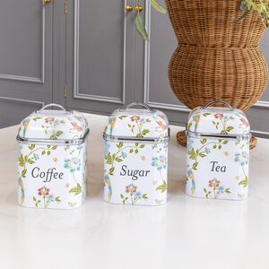 Laura Ashley Elveden White Set Of 3 Canisters