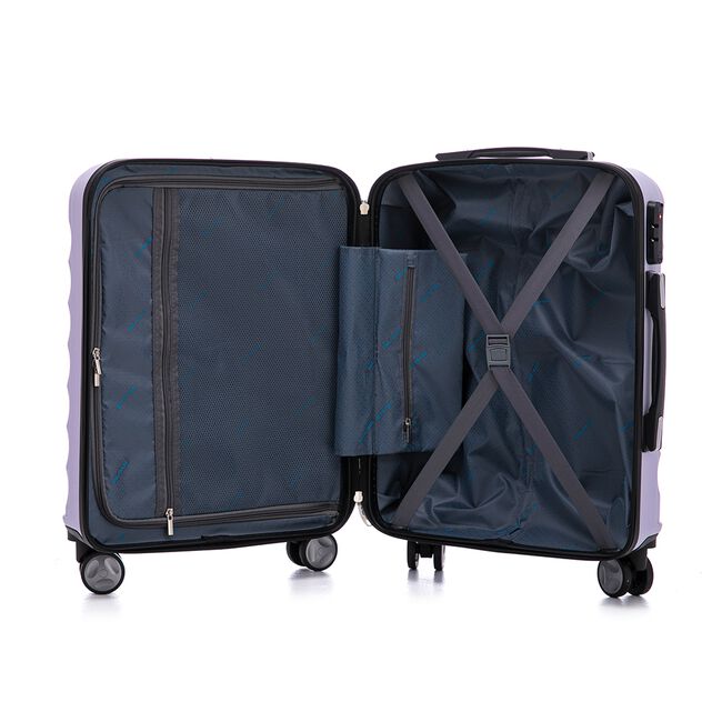 CABIN SIZE LIGHTWEIGHT HARDSHELL LUGGAGE - PEACH
