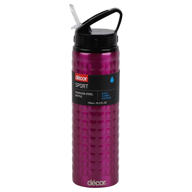 Decor Stippled 750ml Stainless Steel Water Bottle
