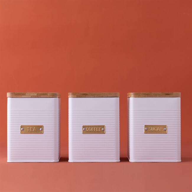 Typhoon Otto Square White Tea Canister