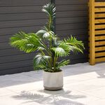 PETRA Large Grey Stone Effect Pot