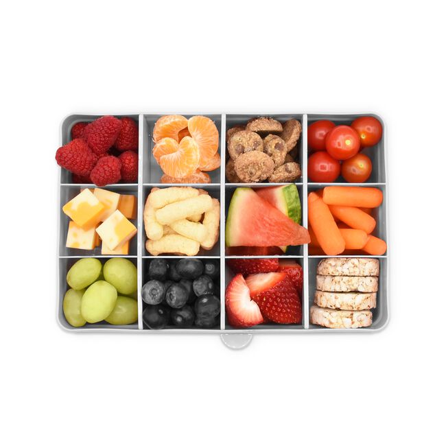 Melii Grey Compartment Snackle Lunch Box