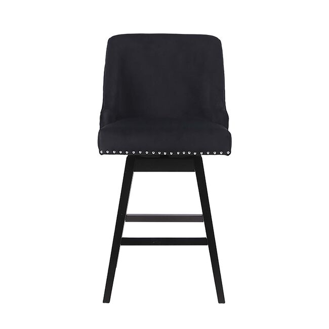 CHELSEA BARSTOOL Velvet Black 